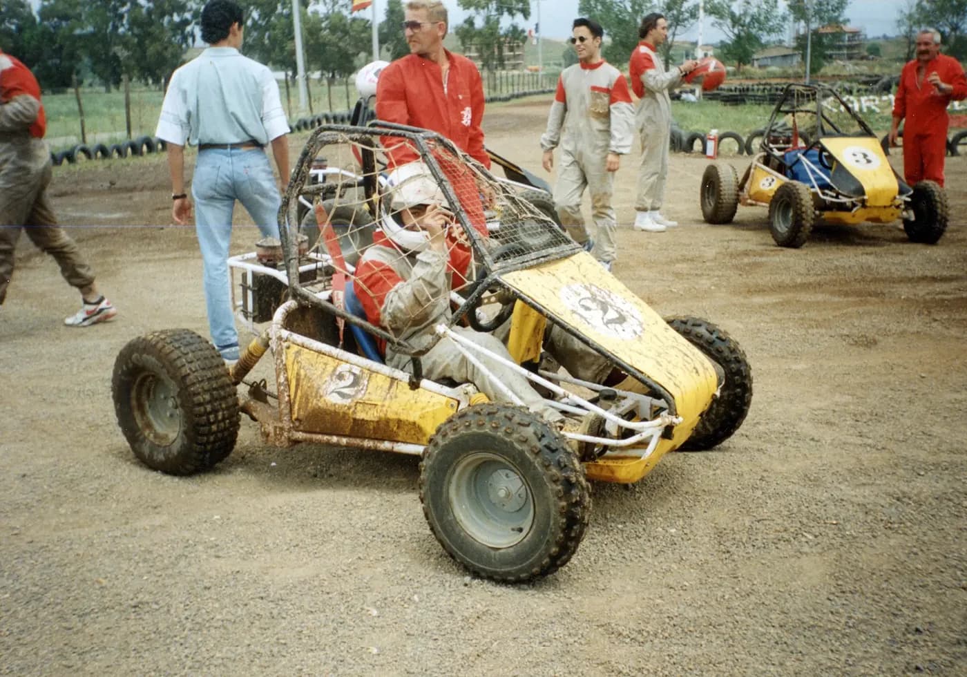 I kart cross di Kart Roma sullo sterrato, primi anni Novanta